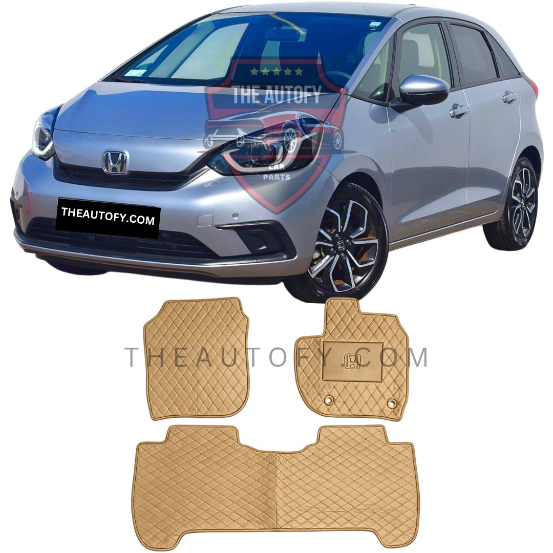 HondaFitJazz4thGen7DFlatFloorMats-Beige
