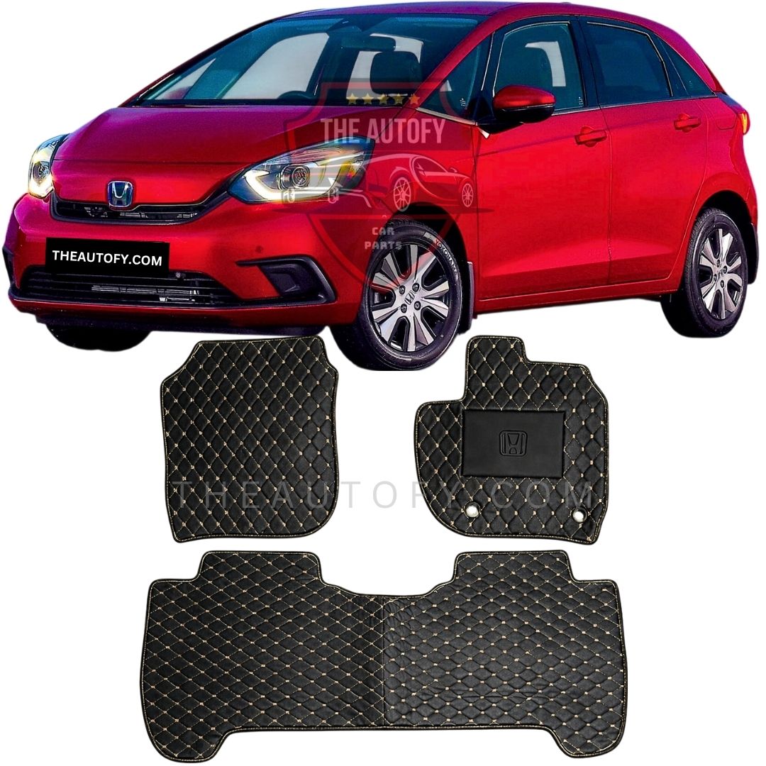 HondaFitJazz4thGen7DFlatFloorMats-Black