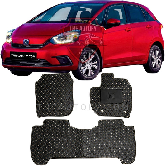 Honda Fit 7D Flat Floor Mats - Model 2020-2026