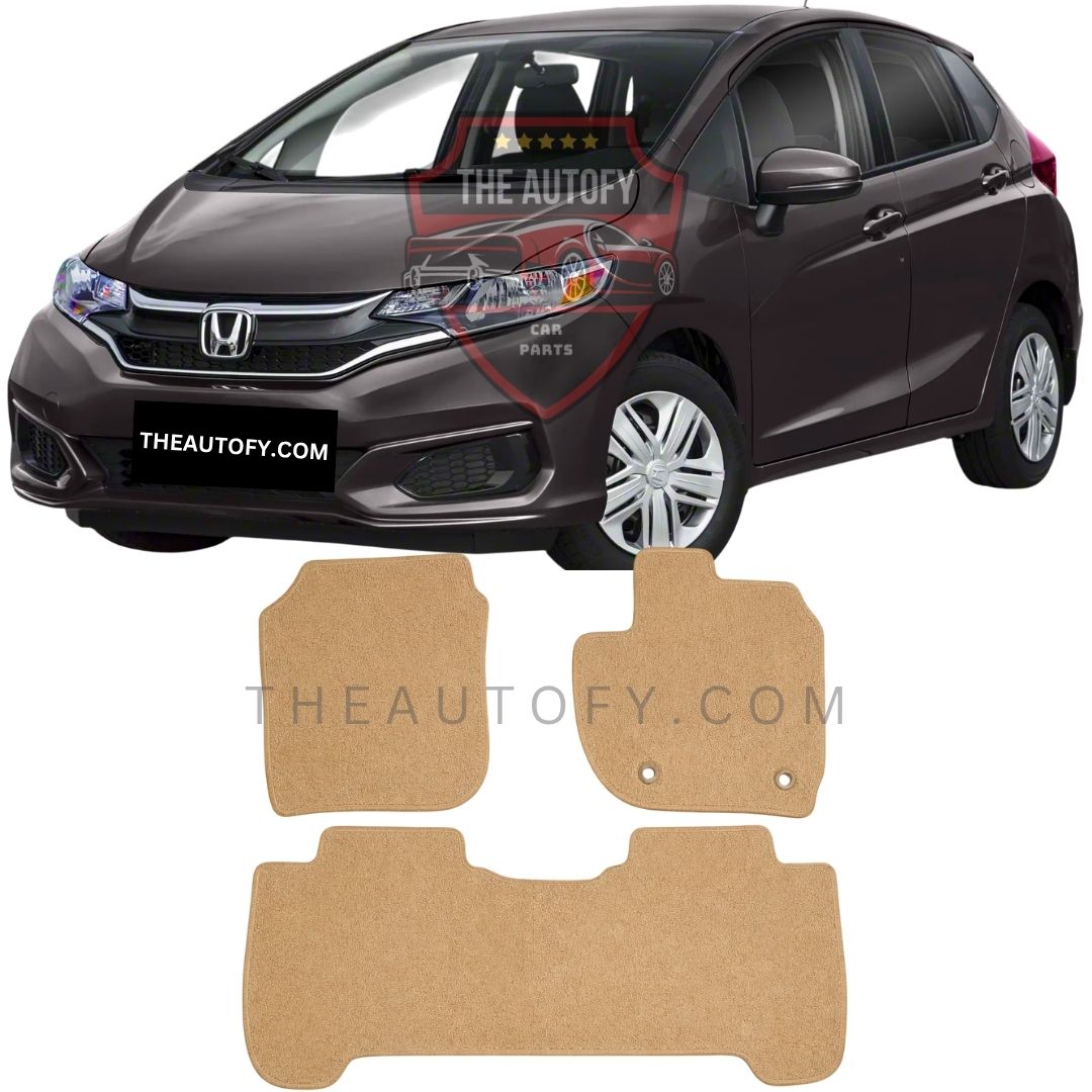 HondaFitJazzCarpetFloorMatsSet-Beige