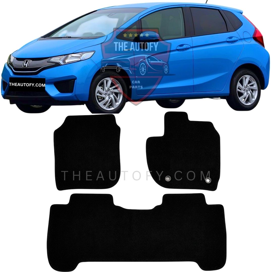HondaFitJazzCarpetFloorMatsSet-Black