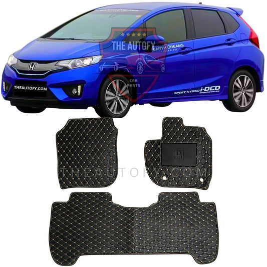Honda Fit 7D Flat Floor Mats - Model 2013-2020