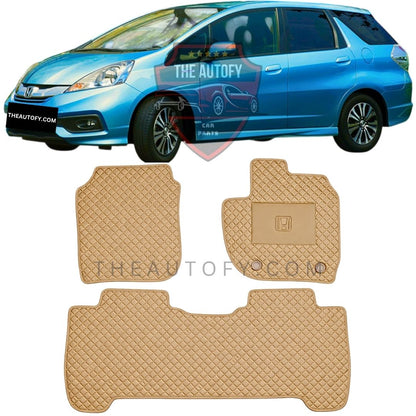 Honda Fit Shuttle Rexine Floor Mats - Model 2011-2015