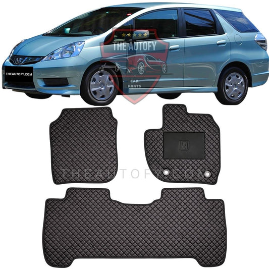 Honda Fit Shuttle Rexine Floor Mats - Model 2011-2015