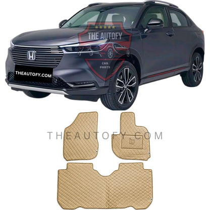 HondaHRV7DFlatFloorMatsSetBeige