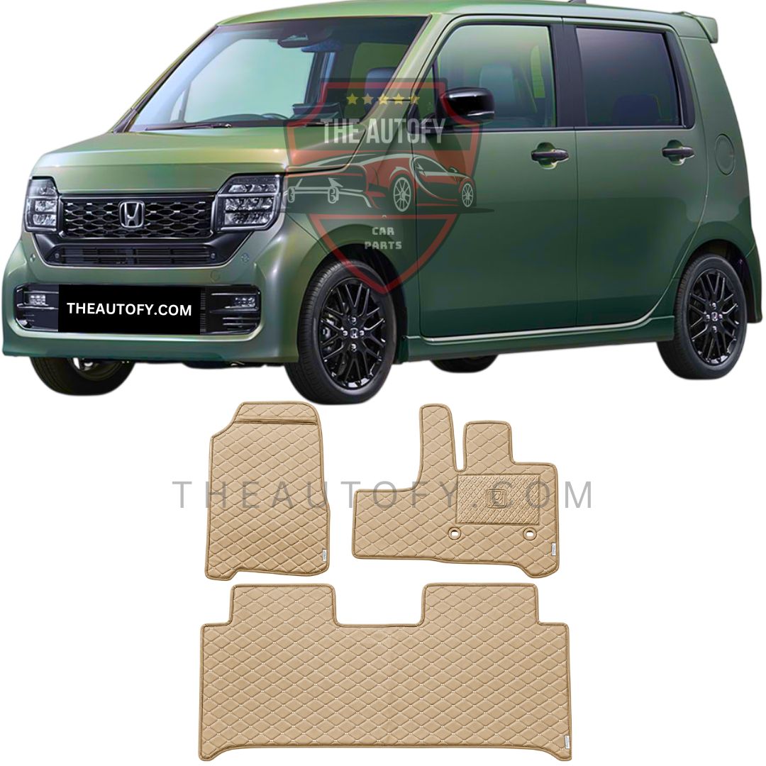 Honda N WGN 7D Flat Floor Mats - Model 2019-2026