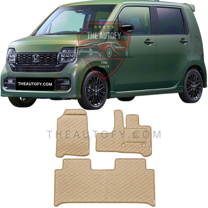 Honda N WGN 7D Flat Floor Mats - Model 2019-2026