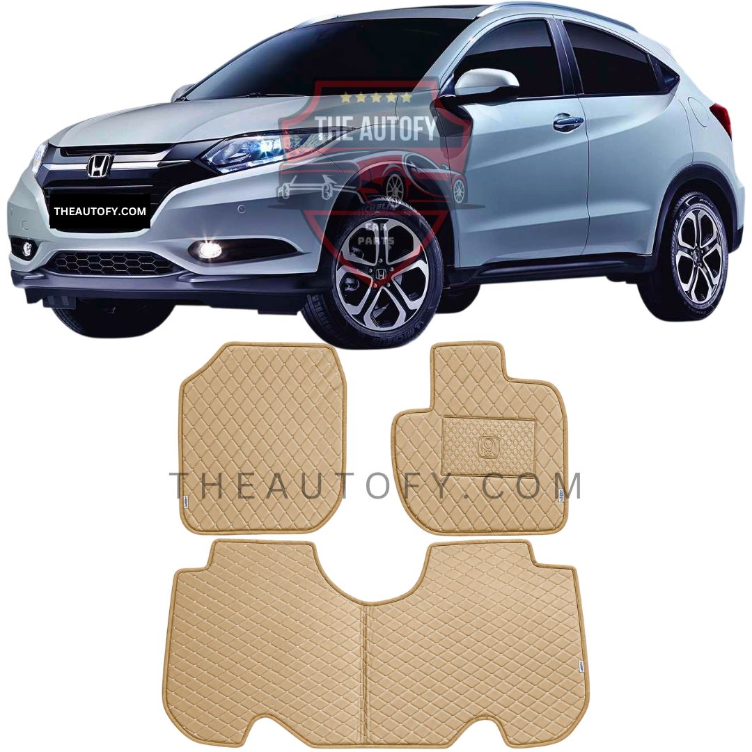Honda Vezel 7D Flat Floor Mats - Model 2013-2022