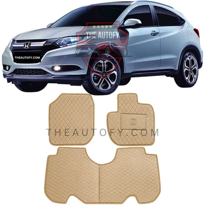 Honda Vezel 7D Flat Floor Mats - Model 2013-2022