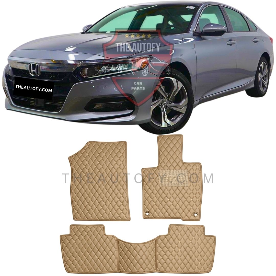 Honda Accord 7D Flat Floor Mats - Model 2019-2023