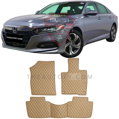 Honda Accord 7D Flat Floor Mats - Model 2019-2023