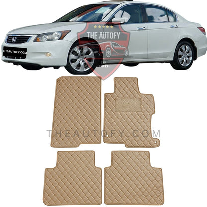 Honda Accord 7D Flat Floor Mats - Model 2008-2012