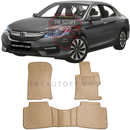 Honda Accord 7D Flat Floor Mats - Model 2013-2019