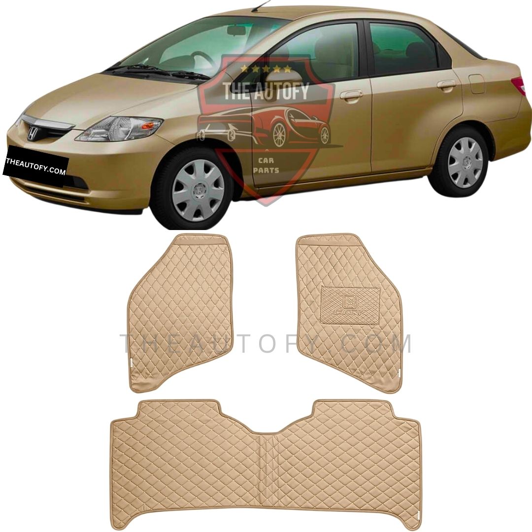 Honda City 7D Flat Floor Mats - Model 2003-2006