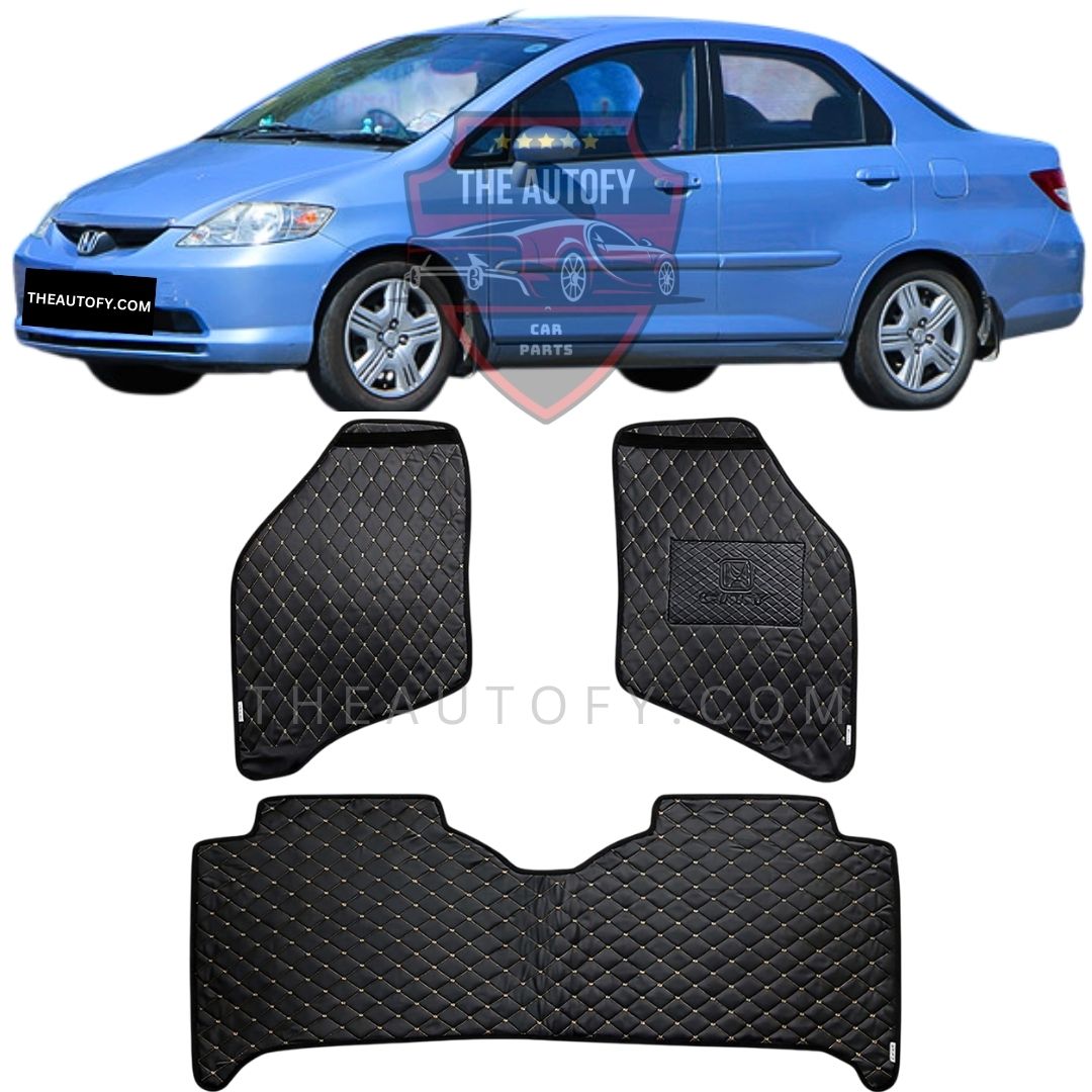 Honda City 7D Flat Floor Mats - Model 2003-2006