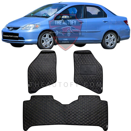 Honda City 7D Flat Floor Mats - Model 2003-2006