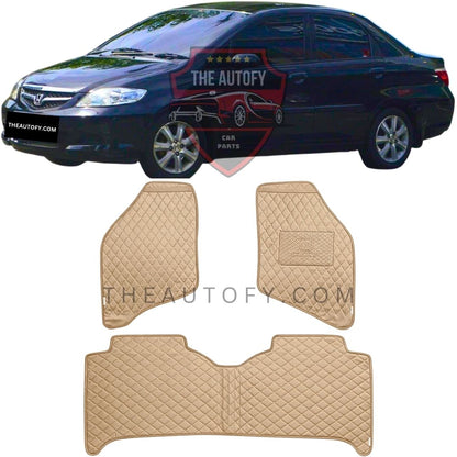 Honda City 7D Flat Floor Mats - Model 2006-2009