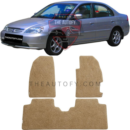 Honda Civic Premium Carpet Floor Mats - Model 2001-2006