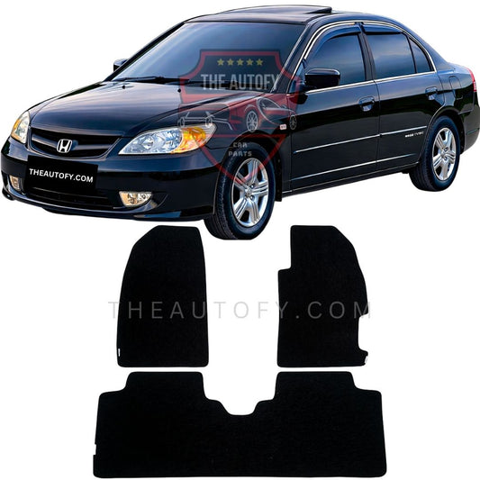 Honda Civic Premium Carpet Floor Mats - Model 2001-2006
