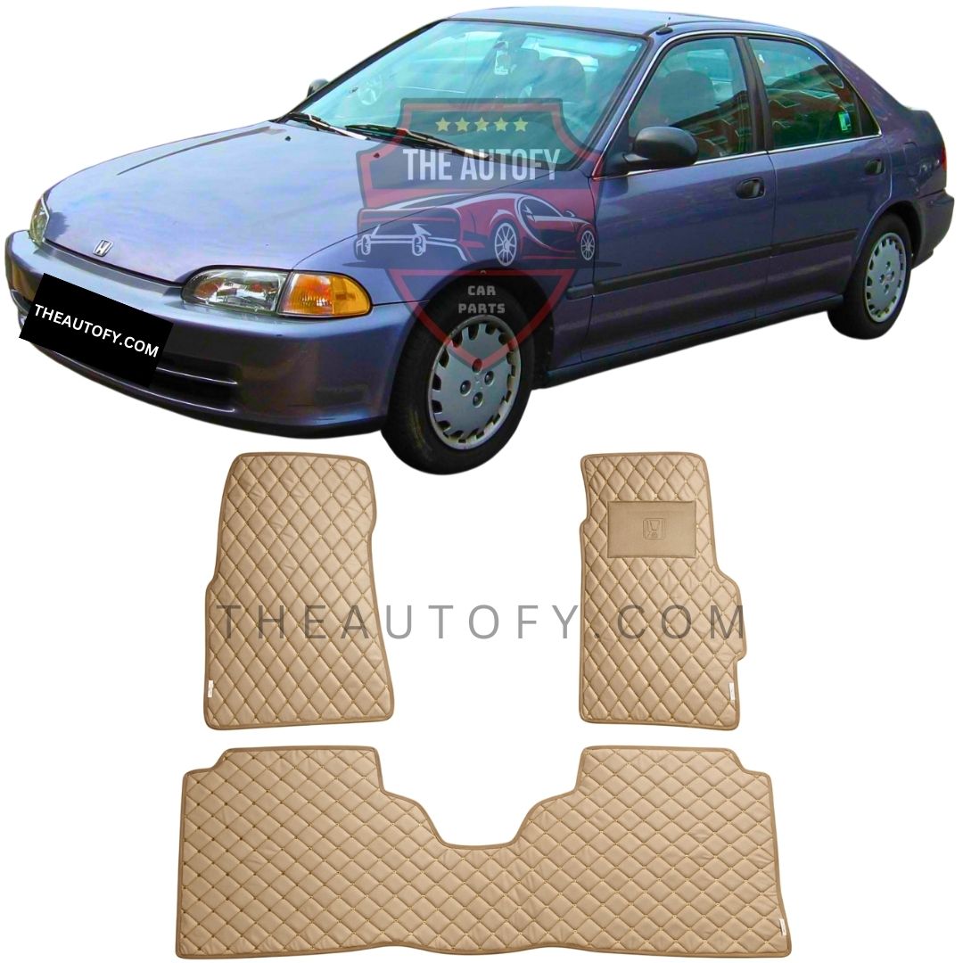 Honda Civic 7D Flat Floor Mats - Model 1992-1996