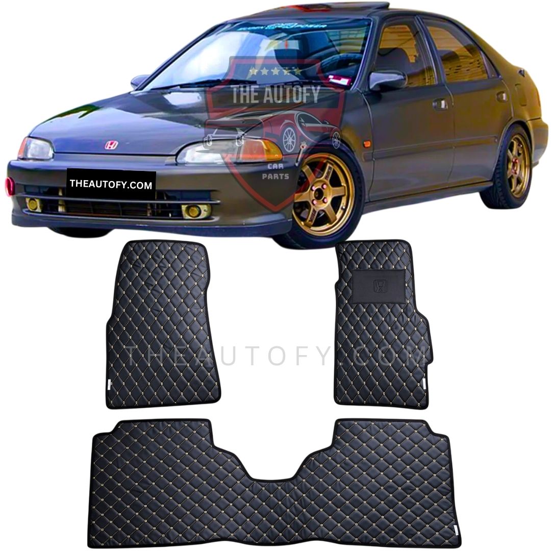 Honda Civic 7D Flat Floor Mats - Model 1992-1996