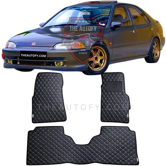 Honda Civic 7D Flat Floor Mats - Model 1992-1996