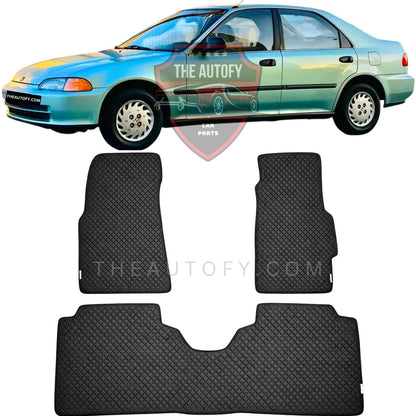 Honda Civic Rexine Floor Mats - Model 1992-1996