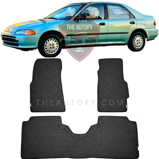 Honda Civic Rexine Floor Mats - Model 1992-1996