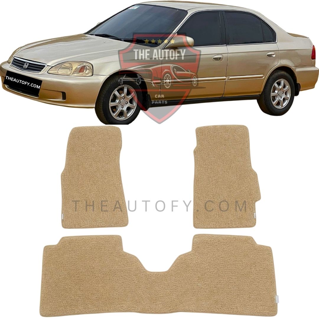 Honda Civic Premium Carpet Floor Mats - Model 1996-2001