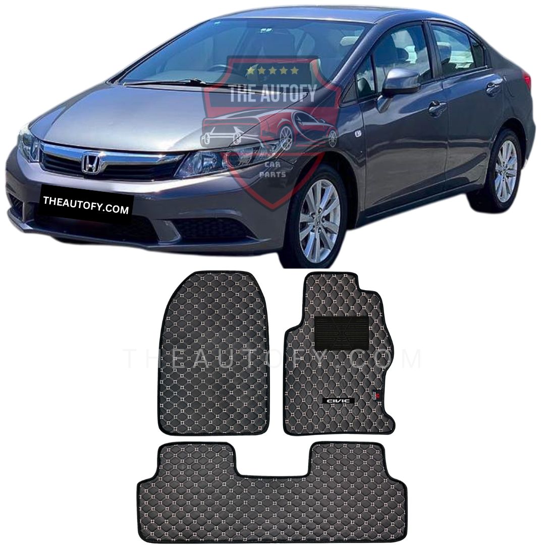 Honda Civic Floor Mats - Model 2012-2016