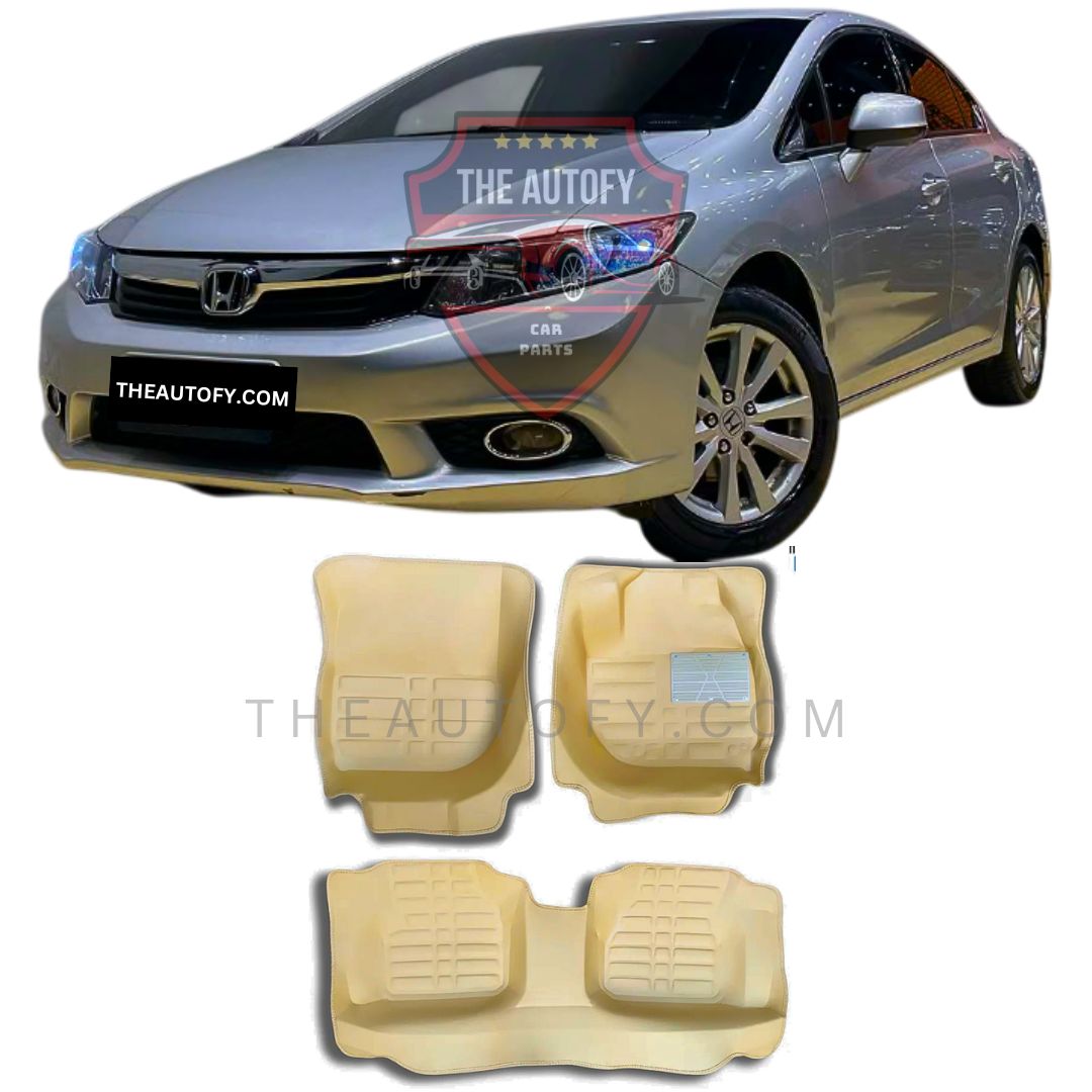Honda Civic Floor Mats - Model 2012-2016