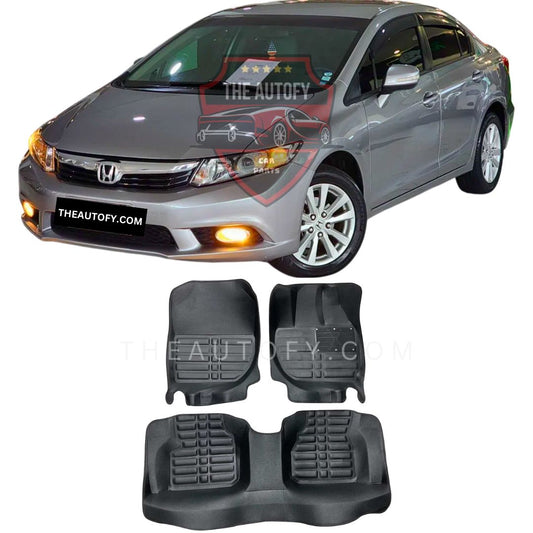 Honda Civic Floor Mats - Model 2012-2016 - THEAUTOFY.COM