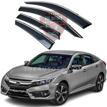 Honda Civic TXR Air Press / Sun Visor 4pcs - Model 2016-2022