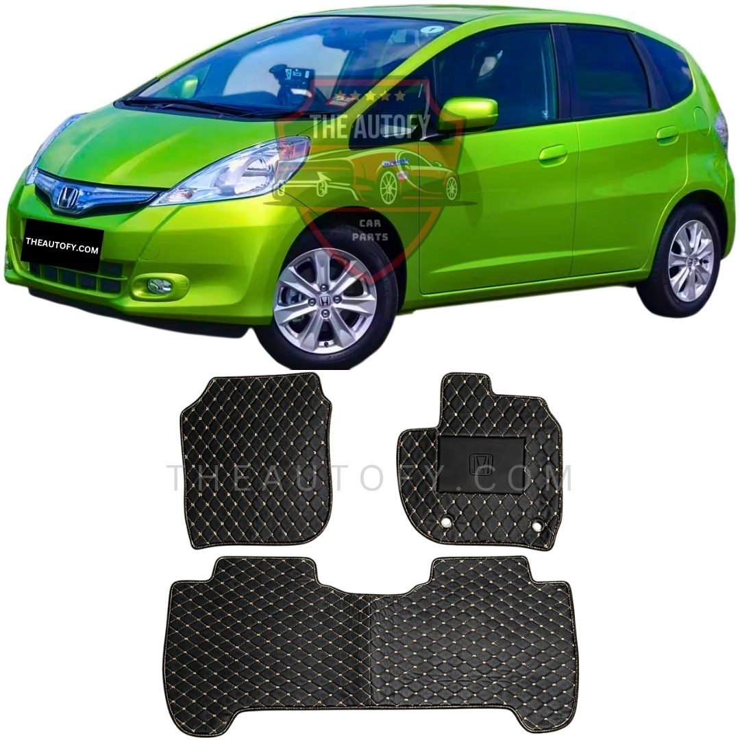 Honda Fit 7D Flat Floor Mats - Model 2007-2013