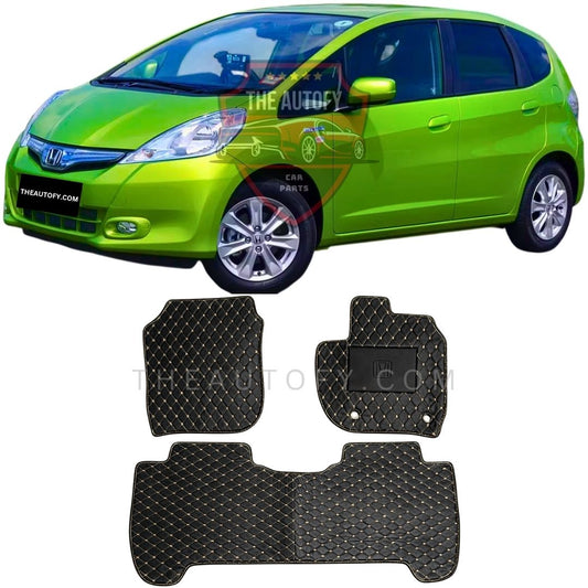 Honda Fit 7D Flat Floor Mats - Model 2007-2013