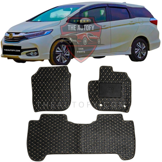 Honda Fit Shuttle 7D Flat Floor Mats - Model 2015-2022