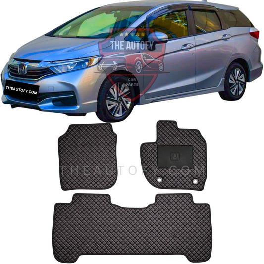 Honda Fit Shuttle Rexine Floor Mats - Model 2015-2022
