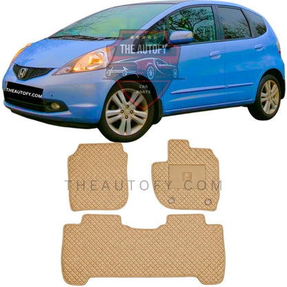 Honda Fit Rexine Floor Mats - Model 2007-2013
