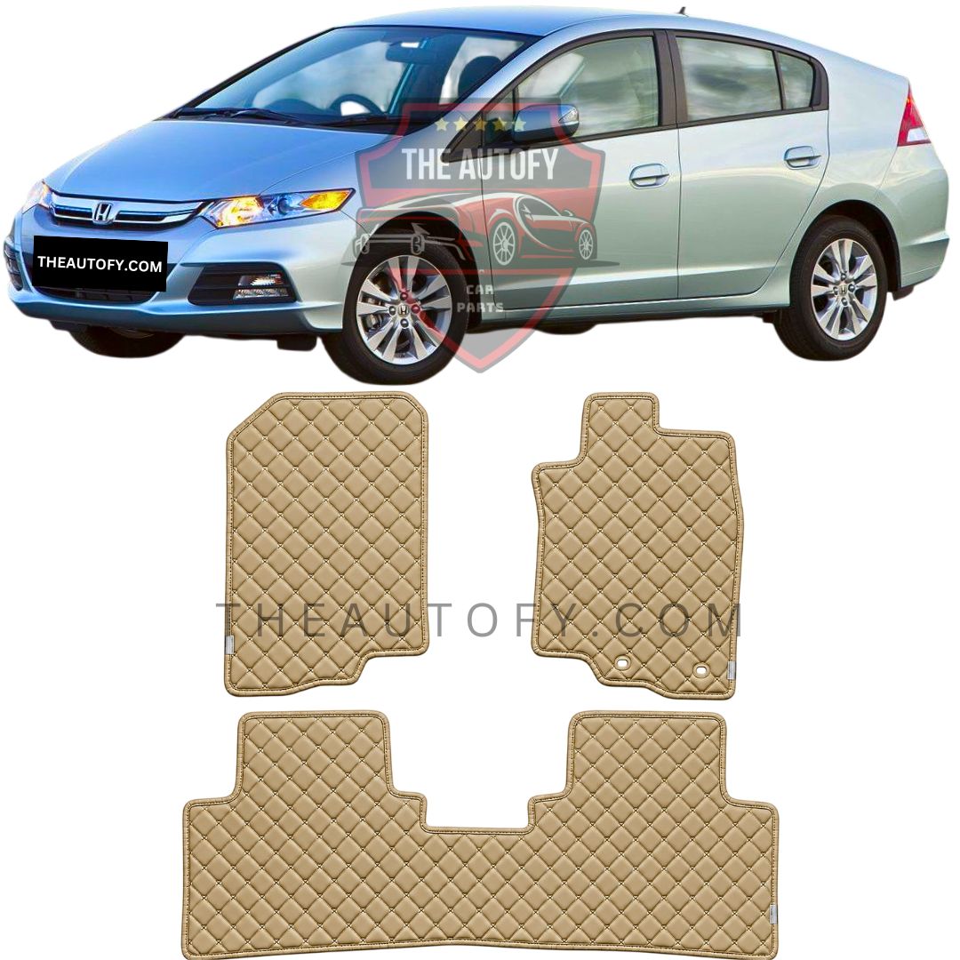 Honda Insight 7D Flat Floor Mats - Model 2009-2014