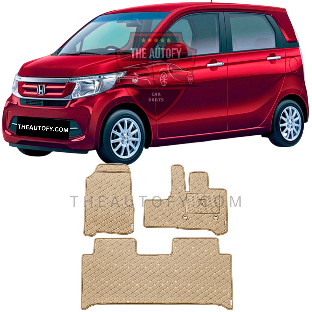 Honda N Wagon 7D Flat Floor Mats - Model 2013-2019