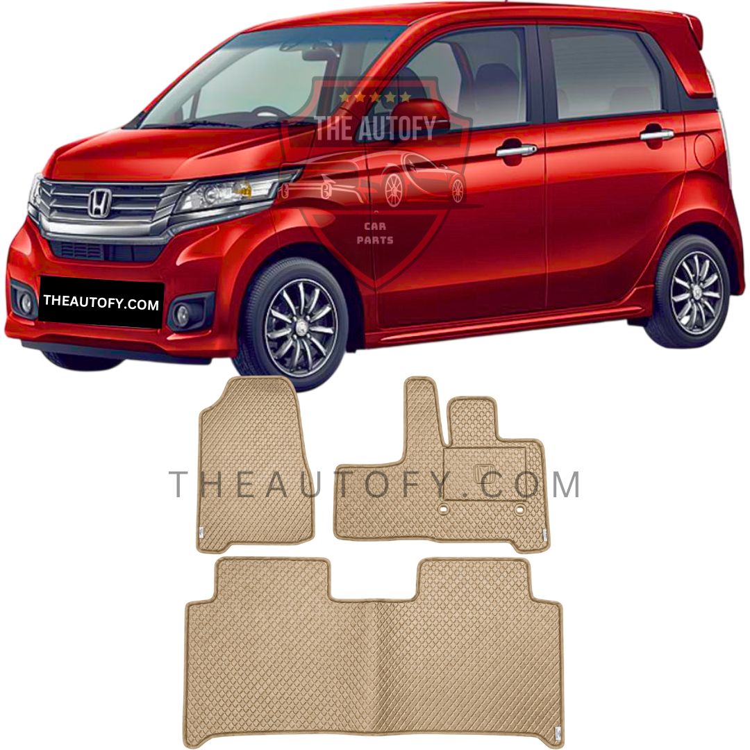 Honda N WGN Rexine Floor Mats - Model 2013-2019