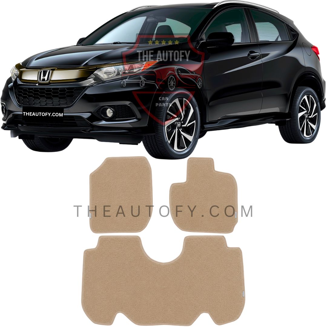 Honda_Vezel_Carpet_Floor_Mats_Set_Beige