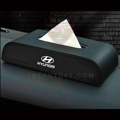 Car Leather Tissue Box Case with Logo