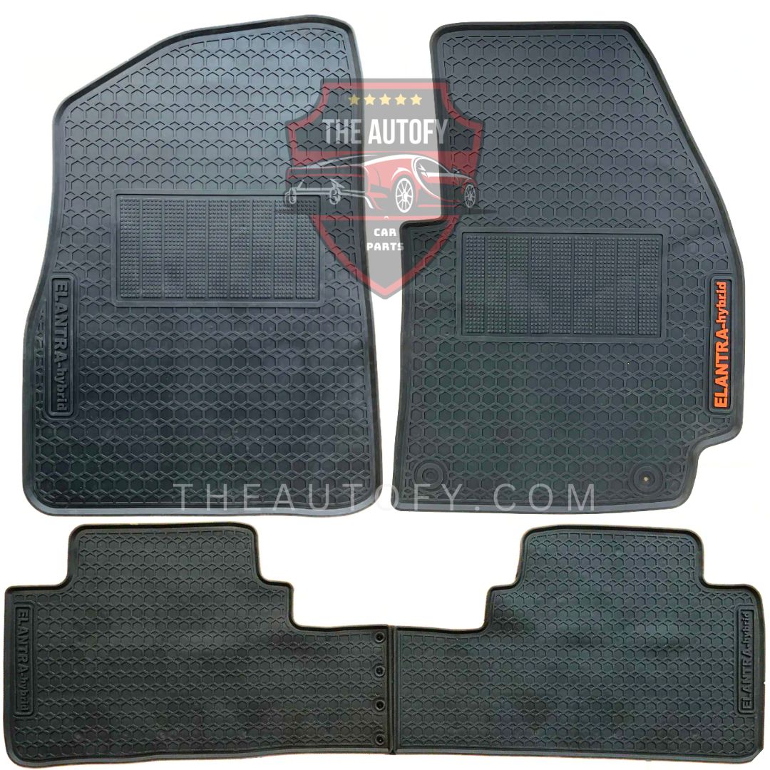 Hyundai Elantra Latex Rubber Floor Mats - Model 2024-2026