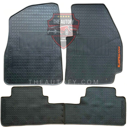 Hyundai Elantra Latex Rubber Floor Mats - Model 2024-2026