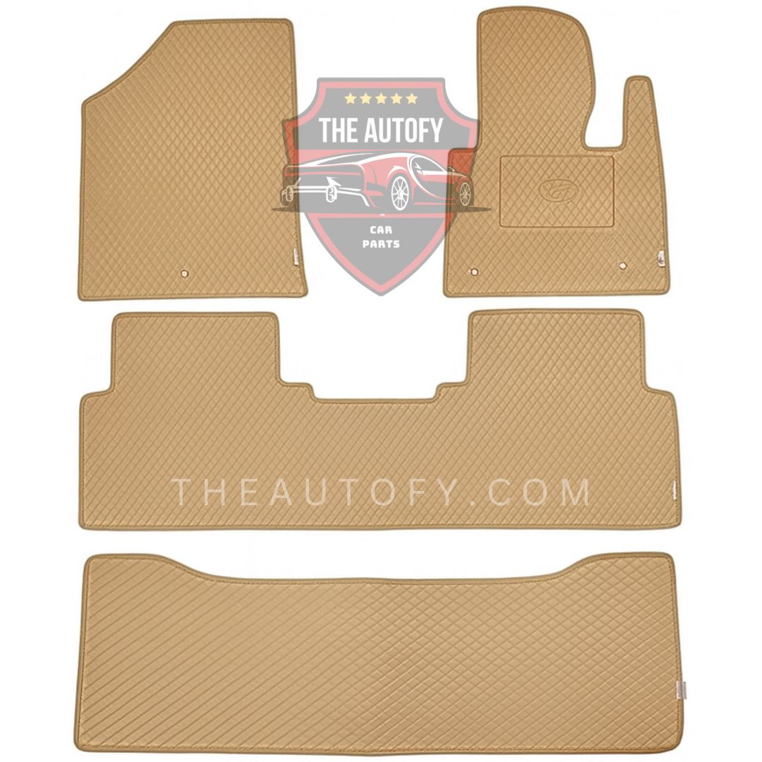 Hyundai Santa Fe Rexine Floor Mats - Model 2024-2026