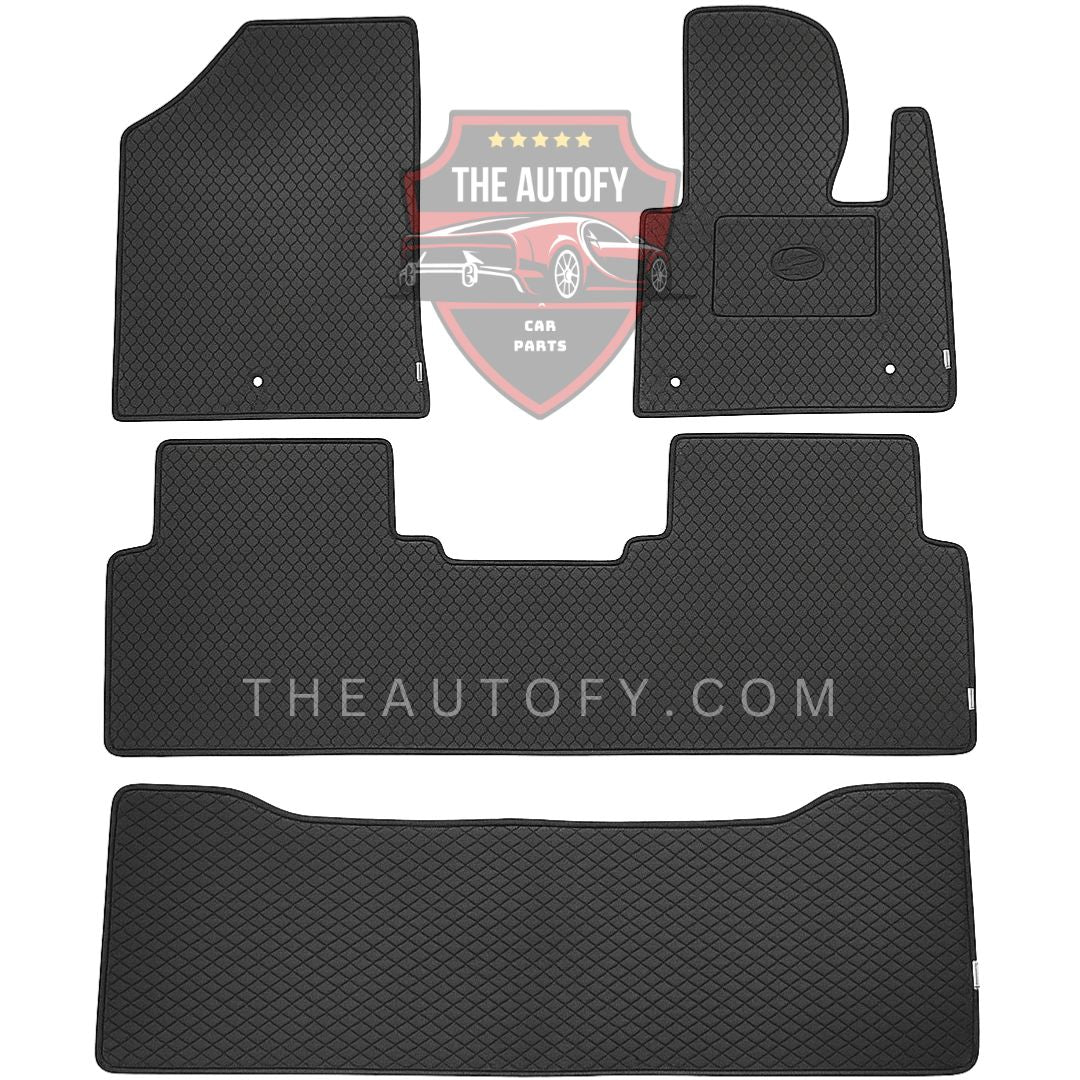Hyundai Santa Fe Rexine Floor Mats - Model 2024-2026