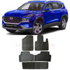 HyundaiSantaFeLatexRubberFloorMatsSetBlack