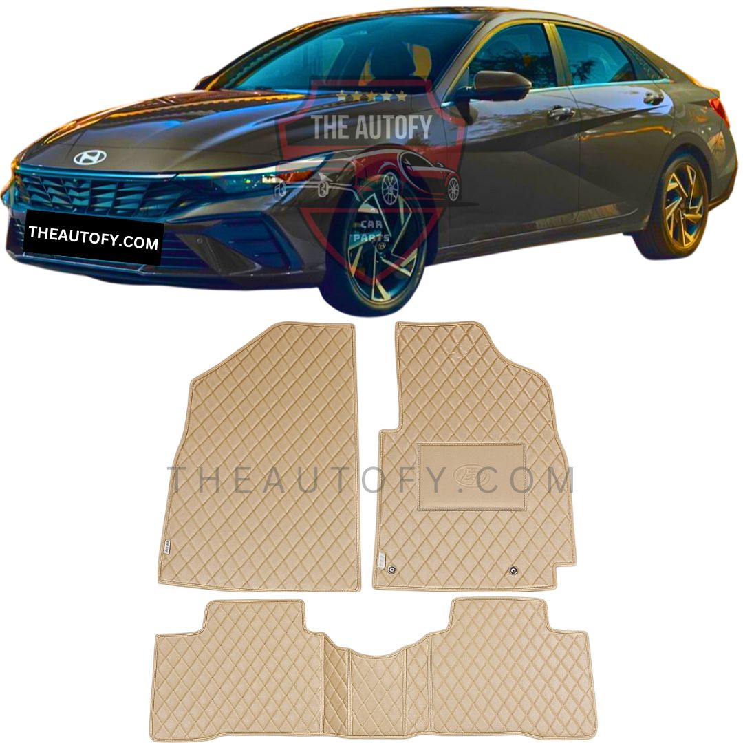 Hyundai Elantra 7D Flat Floor Mats - Model 2024-2026