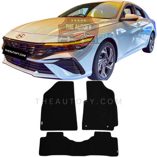 Hyundai Elantra Premium Carpet Floor Mats - Model 2024-2026